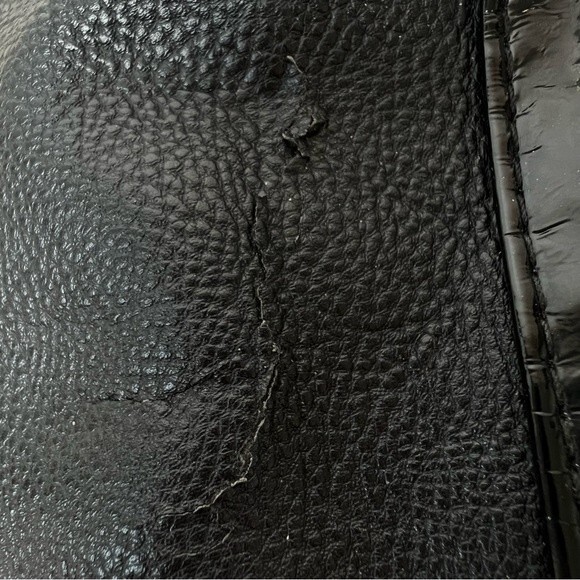 Betsey Johnson Satchel/Shoulder Bag Black Multi Colored Stones - Picture 11 of 16